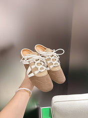 LV 26S MULE SNEAKERS IN CAMEL BEIGE SUEDE
