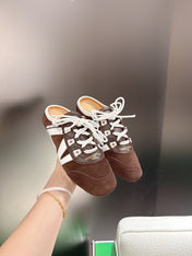LV 26S MULE SNEAKERS IN DARK BROWN SUEDE