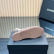 CHANEL 25S BACK STRAP MULE 15MM IN TAUPE GRAY SUEDE SILVER HARDWARE