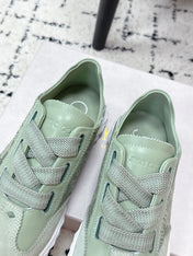 JIMMY CHOO 26S SNEAKERS IN SAGE GREEN SUEDE