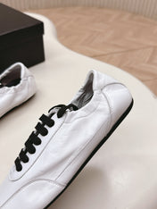 PRADA 26S MARY JANE SHOES IN WHITE CALFSKIN