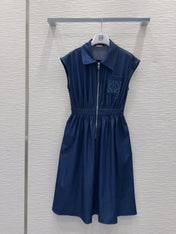 Loewe 2025 Denim Dress Blue Cotton