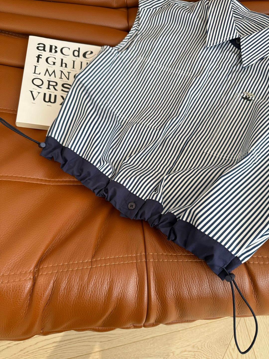 CC STRIPED SHIRT WITH METAL DETAILING 265778