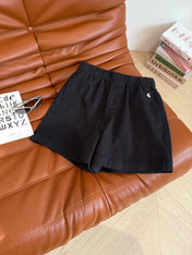 COTTON SHORTS WITH PONY EMBROIDERY NAVY 265773