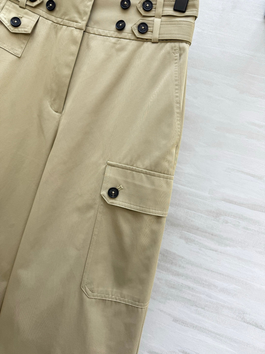 ZIMMERMANN 26S HIGH-WAIST WIDE-LEG CARGO PANTS STYLE 42