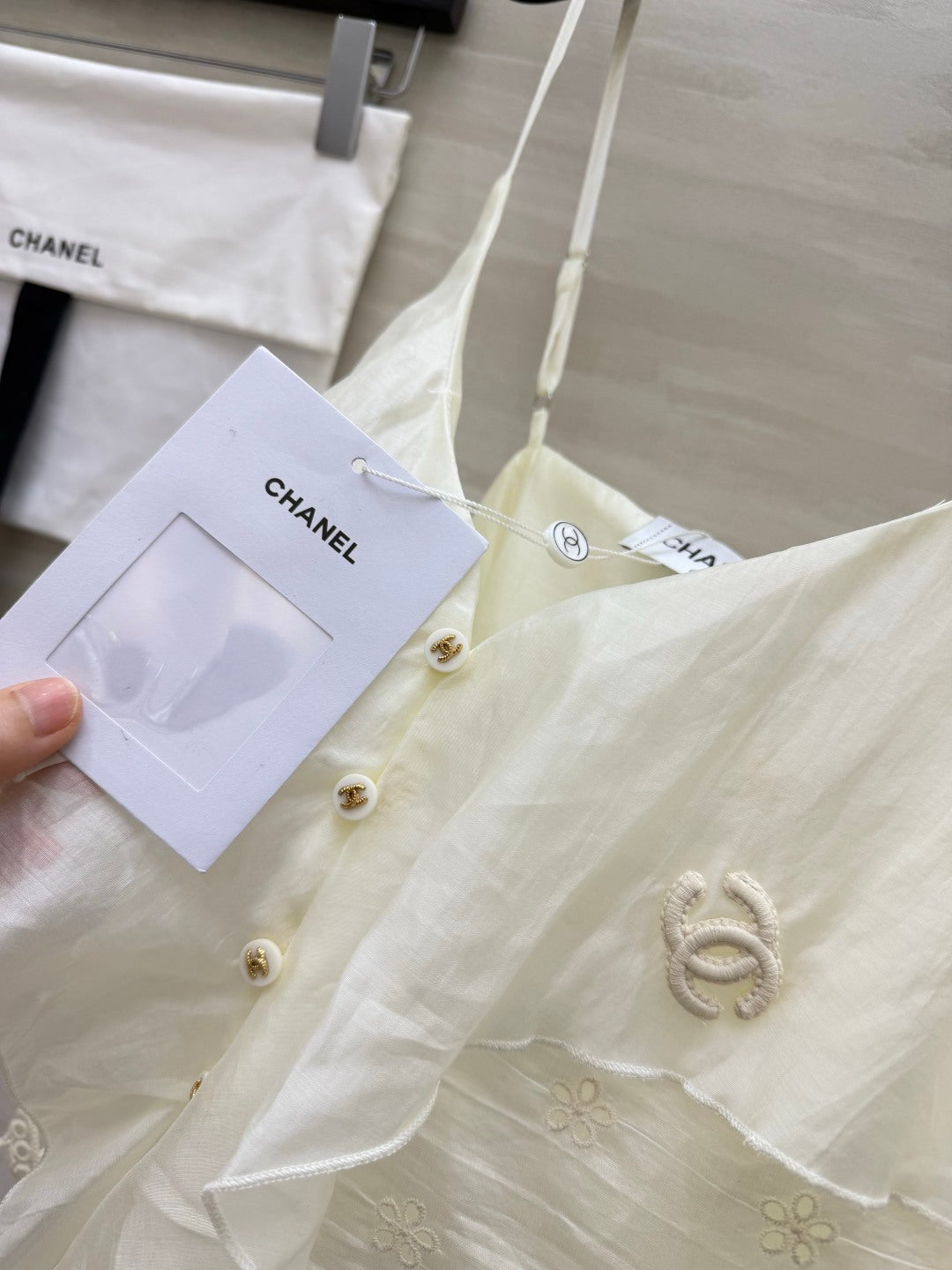 CHANEL 26S RUFFLE CAMI TOP 1471
