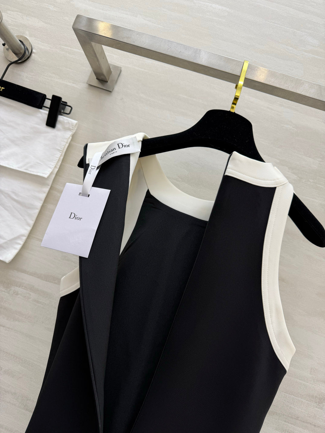 DIOR 26S SLEEVELESS A-LINE DRESS WITH BOW 1399