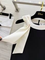 DIOR 26S SLEEVELESS A-LINE DRESS WITH BOW 1399