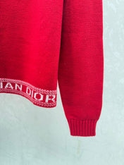 DIOR 25S LONG-SLEEVE KNIT CREWNECK SWEATER 641