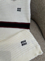 MIUMIU 26S SLEEVELESS KNIT DRESS STYLE 1110