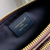 KEEPIT BUMBAG 29 IN BROWN DAMIER AZUR COATED MONOGRAM CANVAS