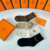 HERMES 26S CREW SOCKS 273918 (1 BOX)