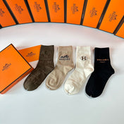 HERMES 26S CREW SOCKS 273918 (1 BOX)