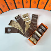 HERMES 26S CREW SOCKS 278225 (1 BOX)