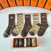 HERMES 26S CREW SOCKS 278225 (1 BOX)