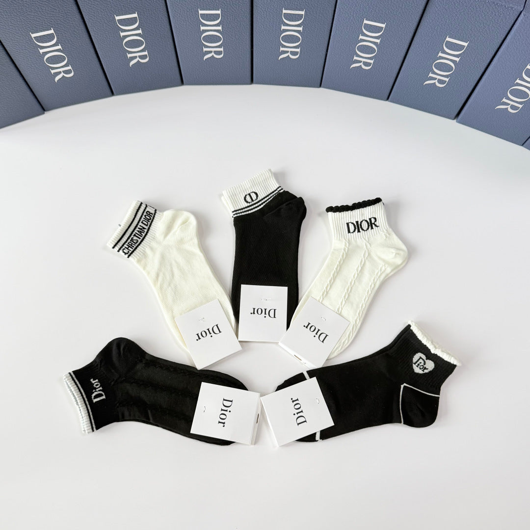 DIOR 26S ANKLE SOCKS 402516 (1 BOX)