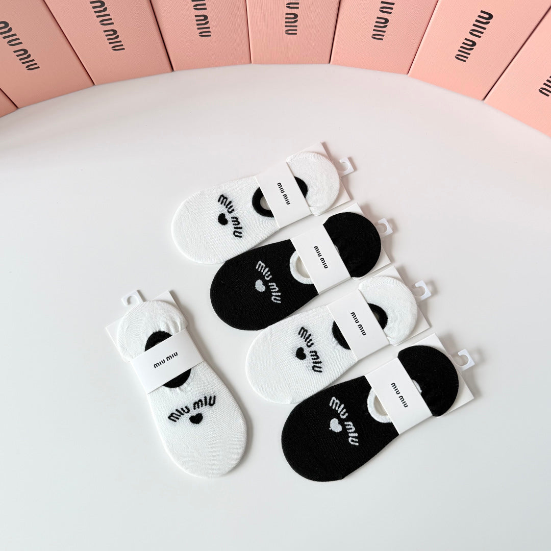 MIUMIU 26S NO-SHOW SOCKS 415692 (1 BOX)