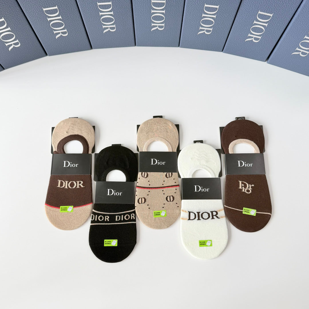 DIOR 26S NO-SHOW SOCKS 415705 (1 BOX)