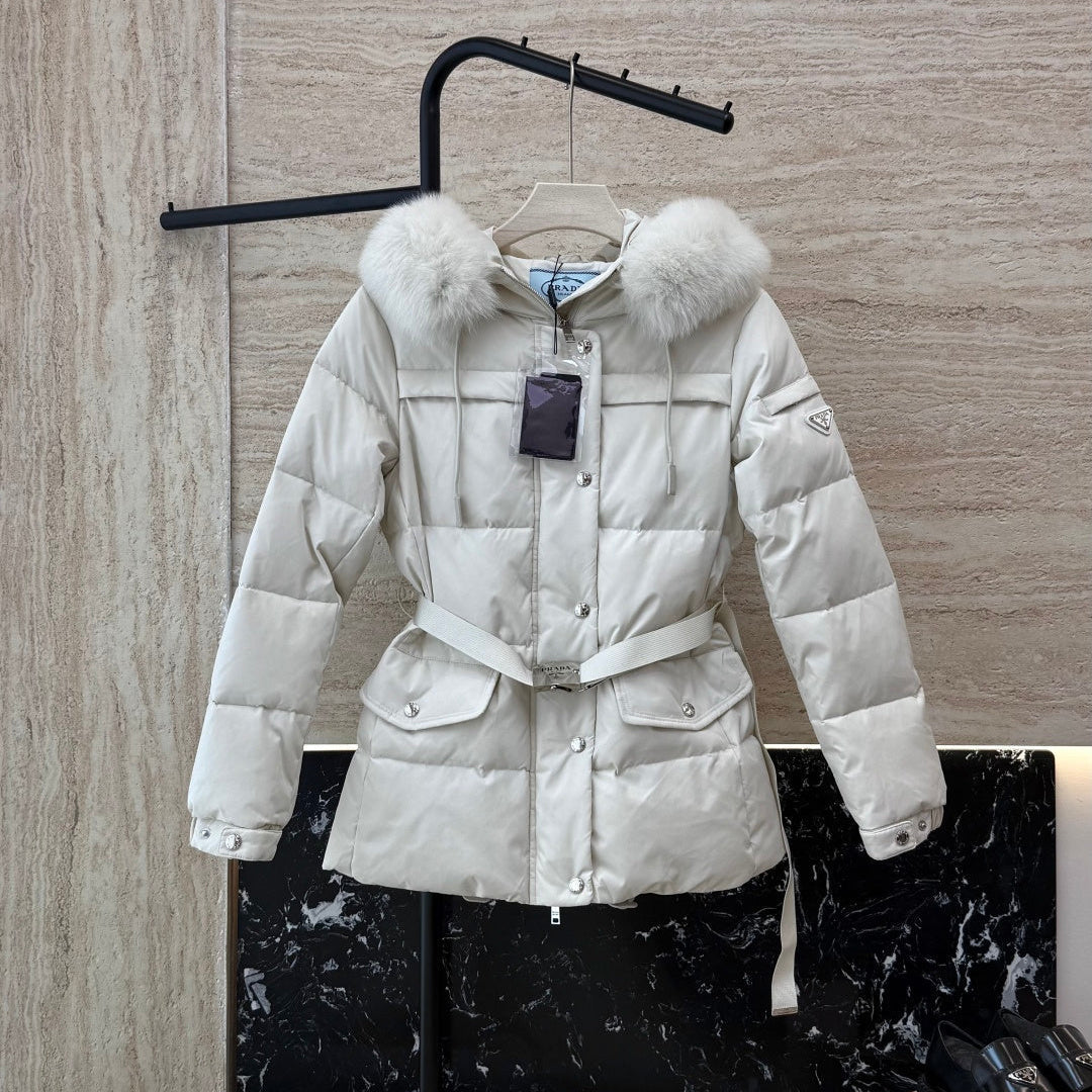 PRADA 26S HOODED DOWN PUFFER JACKET 1325