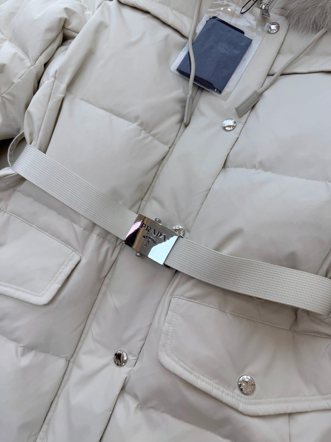 PRADA 26S HOODED DOWN PUFFER JACKET 1325