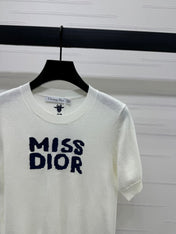 DIOR 25S MISS KNIT SHORT SLEEVE TOP 264242