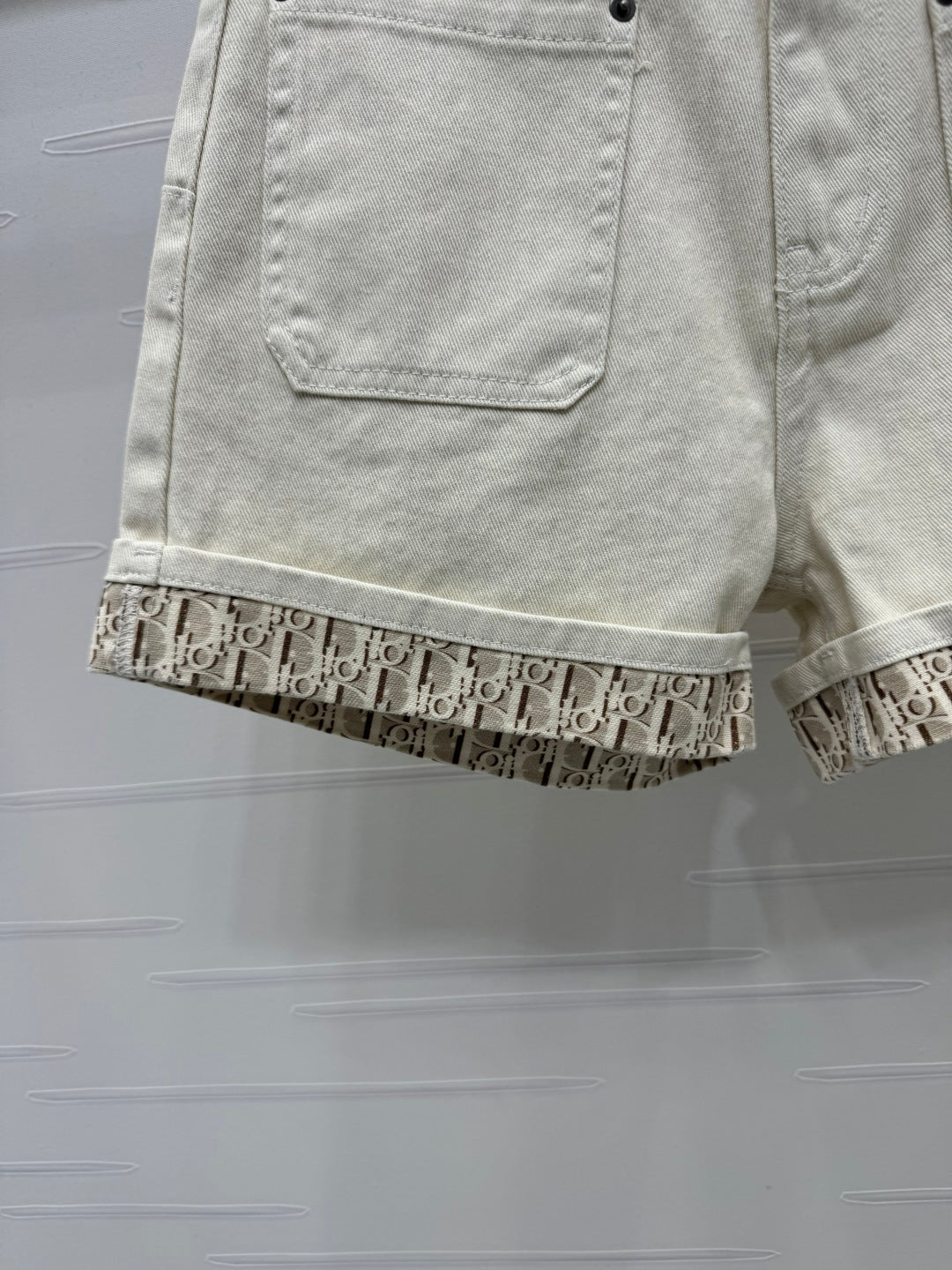 Dior 25 Short Beige Monogram Cotton233481
