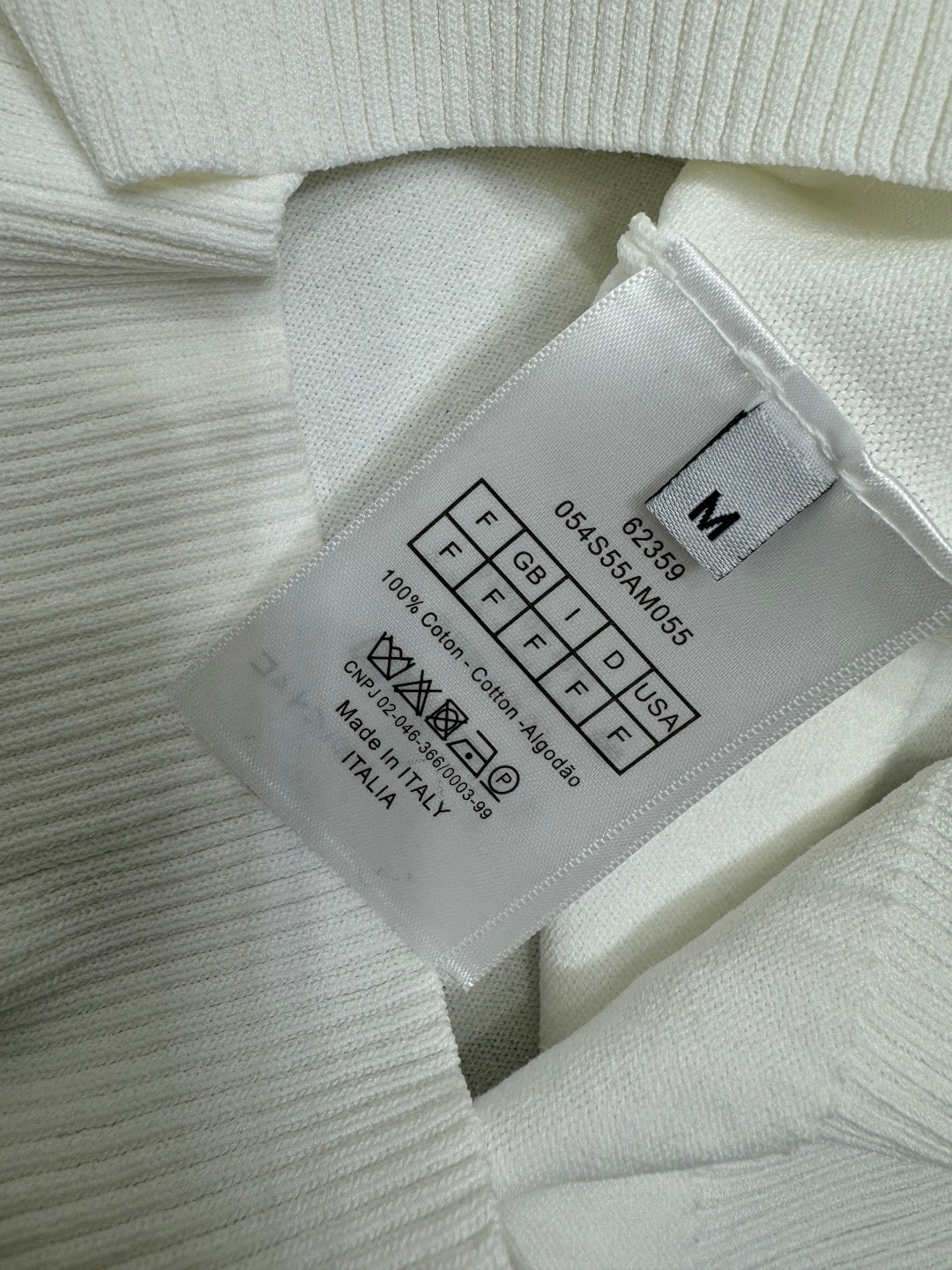 DIOR EMBROIDERED LOGO KNIT POLO SHIRT