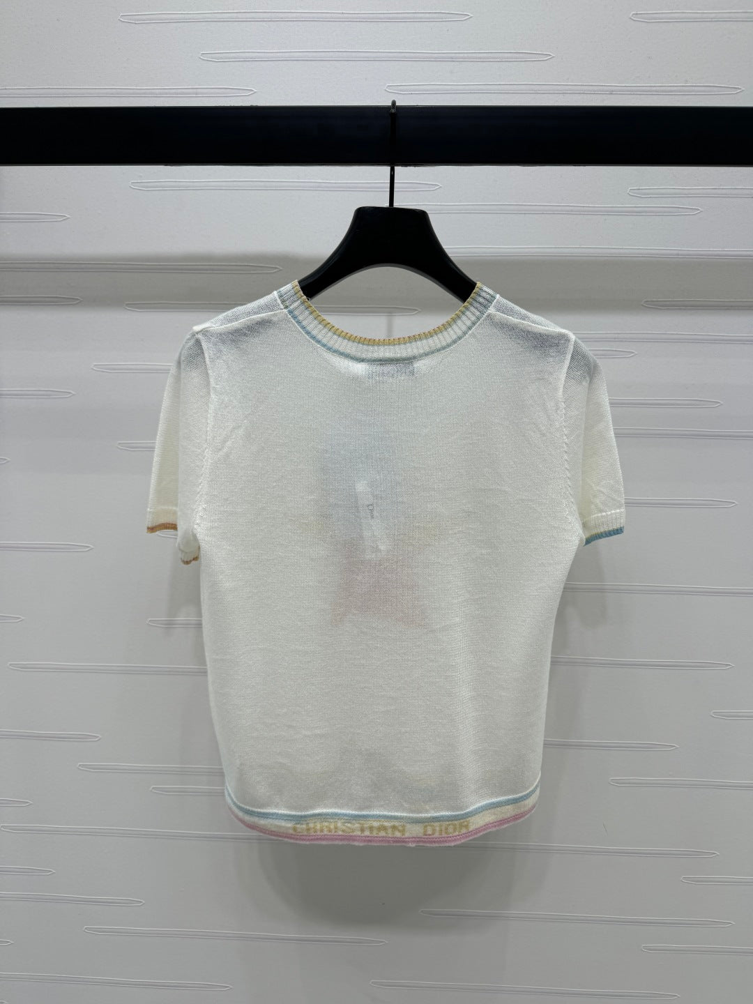 DIOR SHORT-SLEEVE KNIT TOP 269459