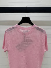 MIU 25S SHORT SLEEVE ROUND NECK CARDIGAN 264270