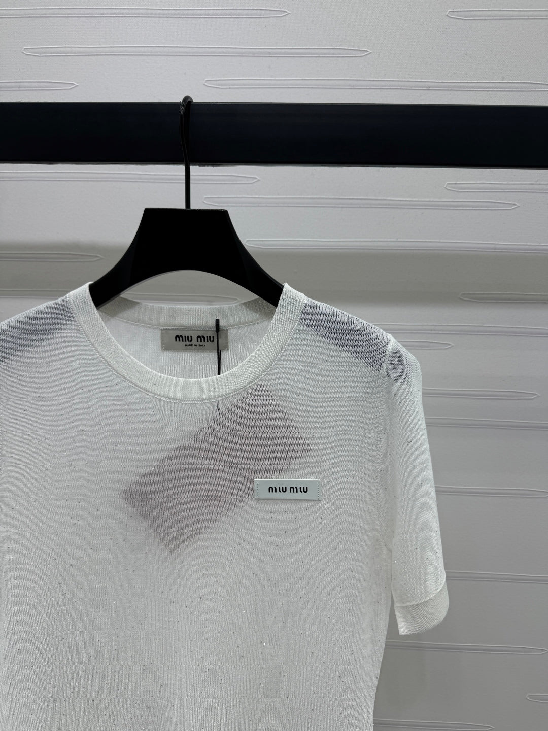 MIUMIU SHORT-SLEEVE T-SHIRT 269472
