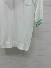 MIU 25S RAGLAN CREW NECK STRIPED KNIT SWEATER 264105