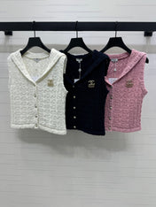 CHANEL 25S CROCHET SLEEVELESS VEST 264178