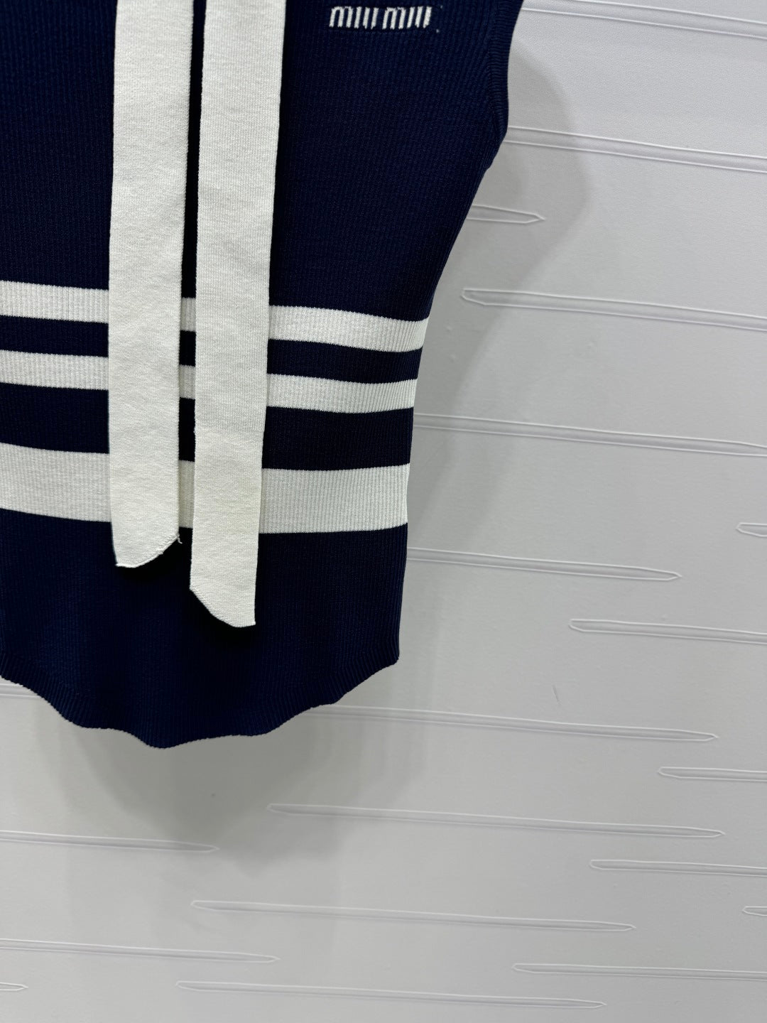 MIU 25S ICE STRIPE KNIT VEST 2264118