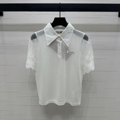 MIU 25SSEE THROUGH COLLAR SHIRT 264111