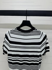 YSL 25S WHITE COLLAR SHORT SLEEVE T-SHIRT 264093