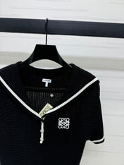 LOEWE 25S SHORT SLEEVE KNITTED CAPE 264036