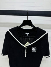 LOEWE 25S SHORT SLEEVE KNITTED CAPE 264036