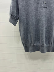BURBERRY SHORT-SLEEVE KNITTED POLO SHIRT 274846