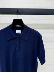 BURBERRY SHORT-SLEEVE KNITTED POLO SHIRT 274845