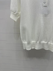 BURBERRY SHORT-SLEEVE KNITTED POLO SHIRT 274844