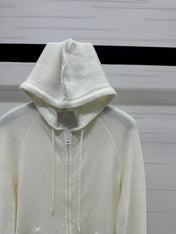 DIOR HOODED LONG-SLEEVE CARDIGAN 274929