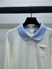 MIUMIU 26S KNIT POLO SWEATER 1596