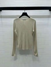 MIUMIU KNITTED LONG SLEEVE TOP STYLE 484