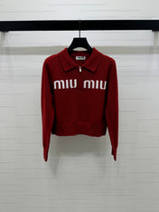 MIUMIU POLO KNIT SWEATER STYLE 749