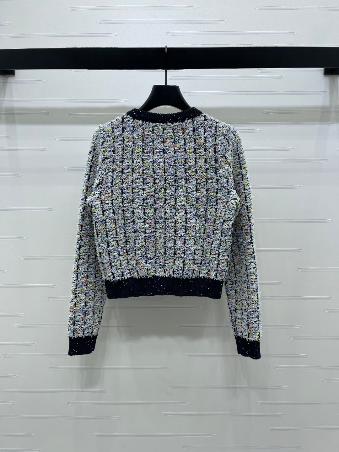 CHANEL 26S FLORAL KNIT CARDIGAN 735