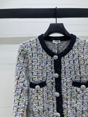 CHANEL 26S FLORAL KNIT CARDIGAN 735