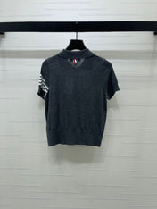 THOM 26S SHORT SLEEVE POLO KNIT TOP STYLE 257
