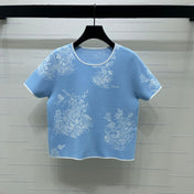 DIOR 26S SHORT-SLEEVE KNIT TOP 1360