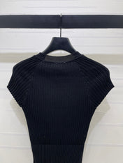 CHANEL 26S SHORT-SLEEVE KNIT TOP 1341