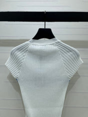 CHANEL 26S SHORT-SLEEVE KNIT TOP 1340